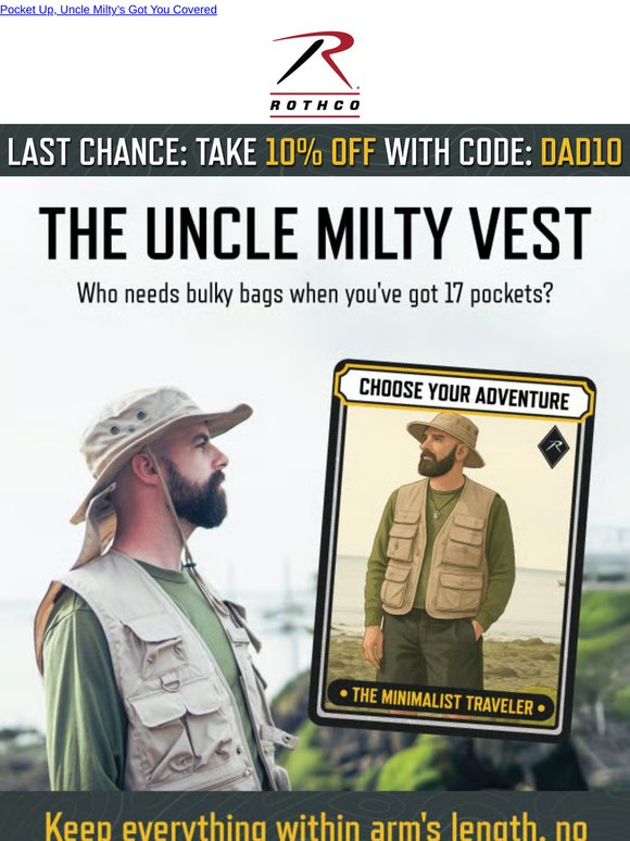Ditch the Pack. This Vest Carries Everything.