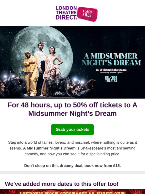 🌙 Flash sale: Get up to 50% off a magical night