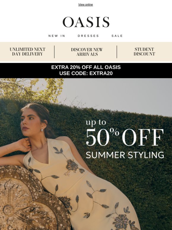 Summer Styling With Up To 50% Off ✨