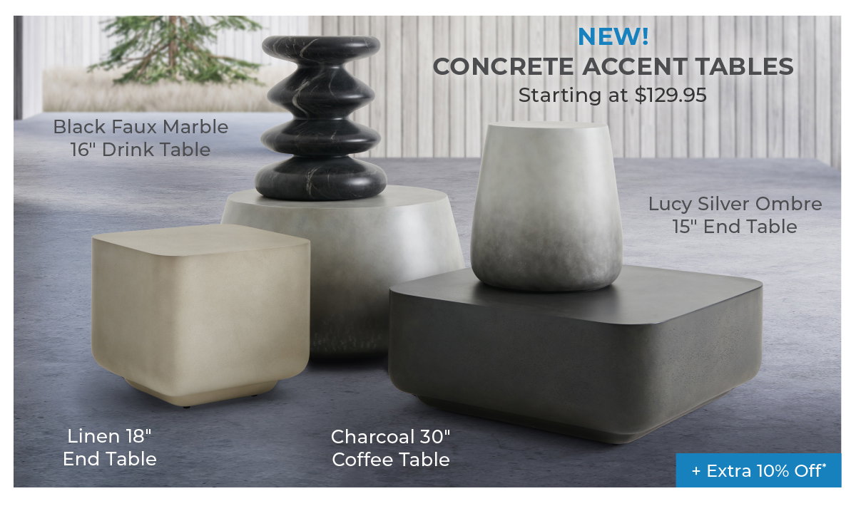 Concrete accent tables 