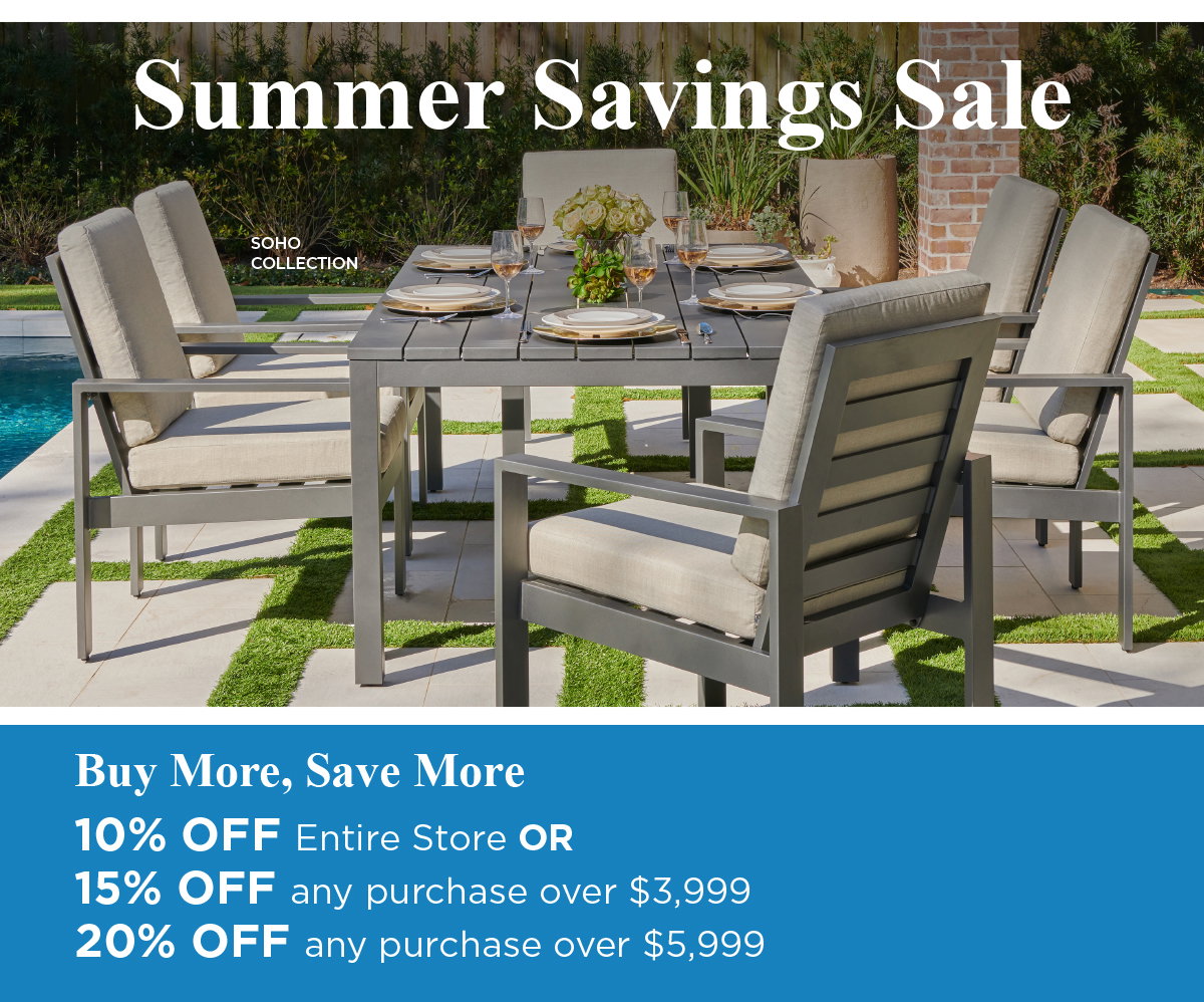 Summer Savings Sale - 10% OFF ENTIRE STORE or save 15-20% off your purchase when you meet the minimums