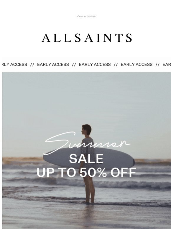 Email Exclusive: Sale Early Access