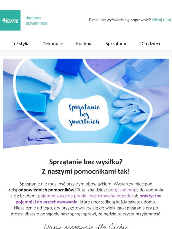 Sprzątaj szybciej i łatwiej z naszymi pomocnikami!