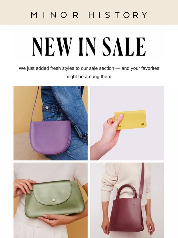 Just Added: New Styles in Our Sale Section
