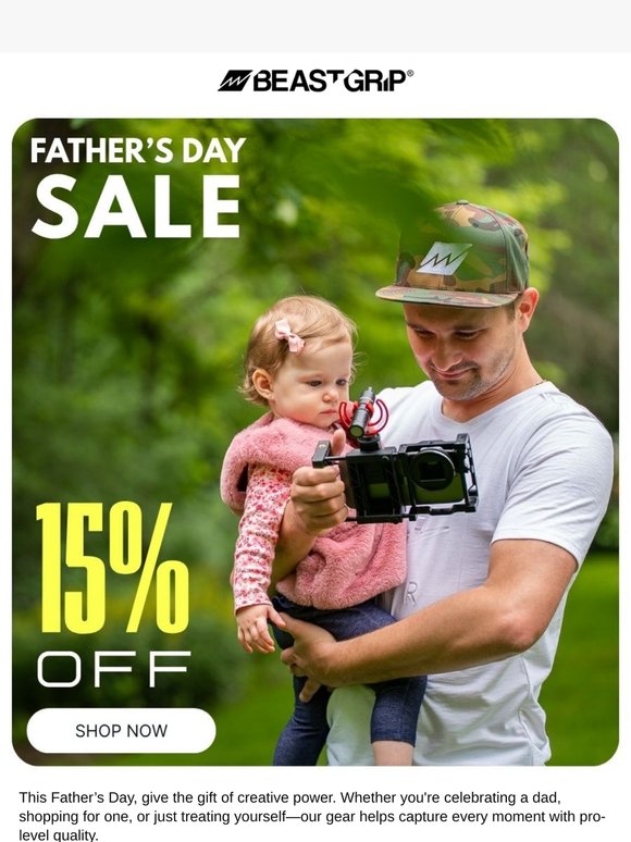 Celebrate Father’s Day with 15% Off All Beastgrip Gear