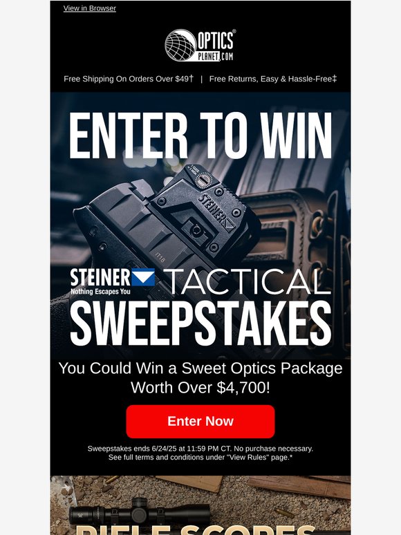 Enter Our Steiner Sweepstakes!