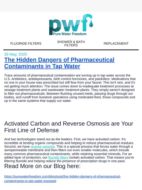 The Hidden Dangers of Pharmaceutical Contaminants in Tap Water