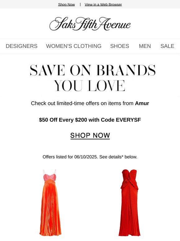 Enjoy limited-time savings on Amur items you'll love.