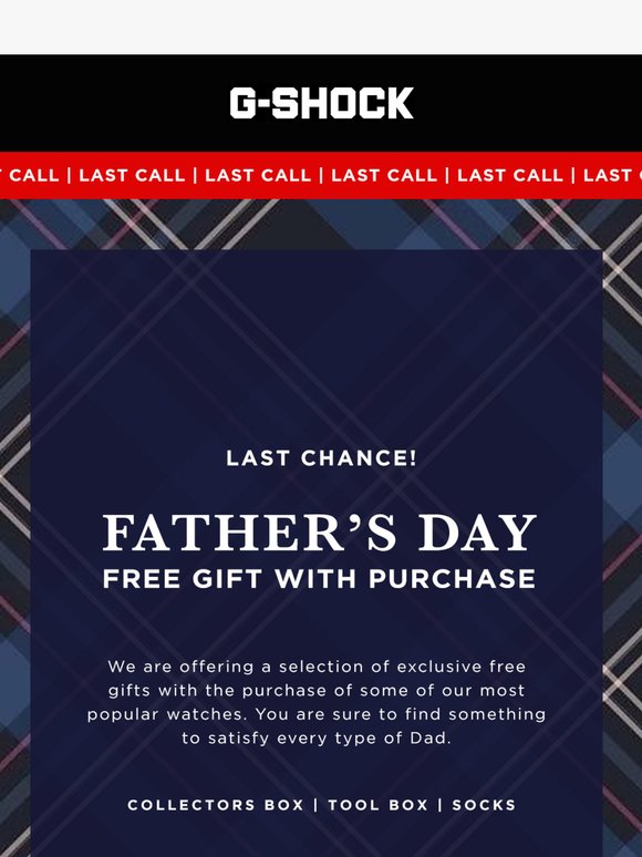 Last Call for Father's Day
