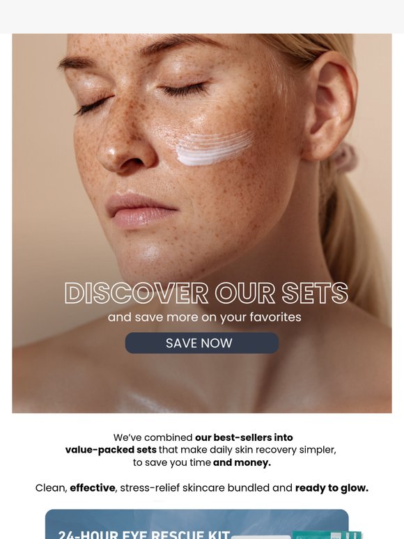 Get More, Save More on Skincare Sets! 💙