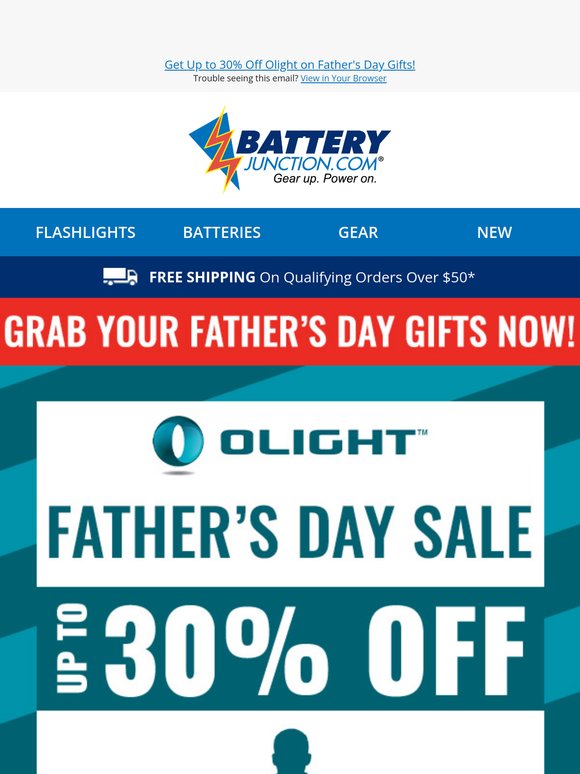 UP TO 30% OFF OLIGHT - Get the Best For Dad! 🎁