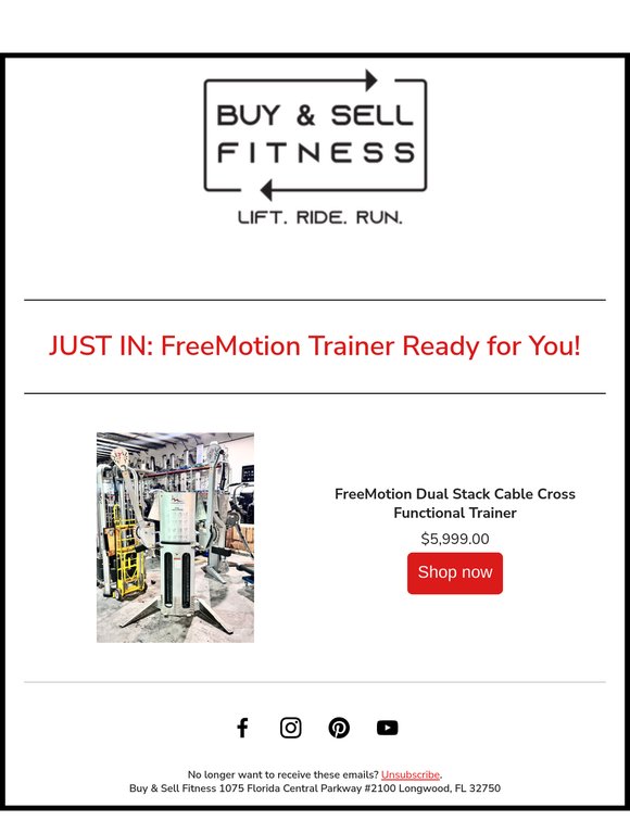 FreeMotion Functional Trainer In Stock
