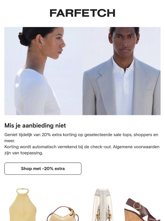 20% extra korting op tops en meer