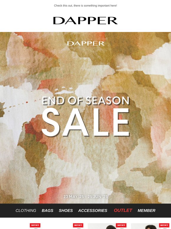 🚨END OF SEASON SALE  📅 ตั้งแต่วันที่ 23 พ.ค. 68 – 25 มิ.ย. 68