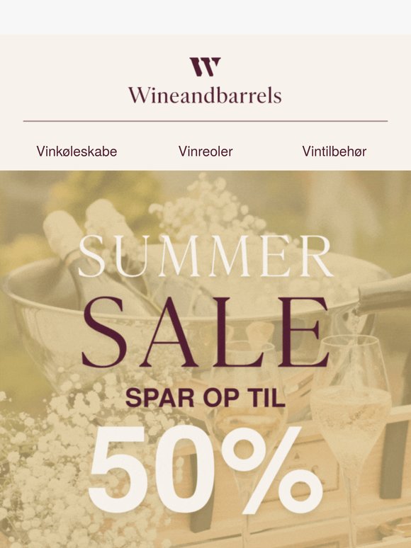 ⏰Spar op til 50%