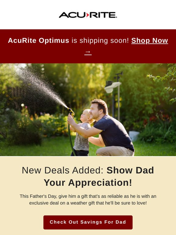 Optimus Ships Soon + New Father's Day Deals!