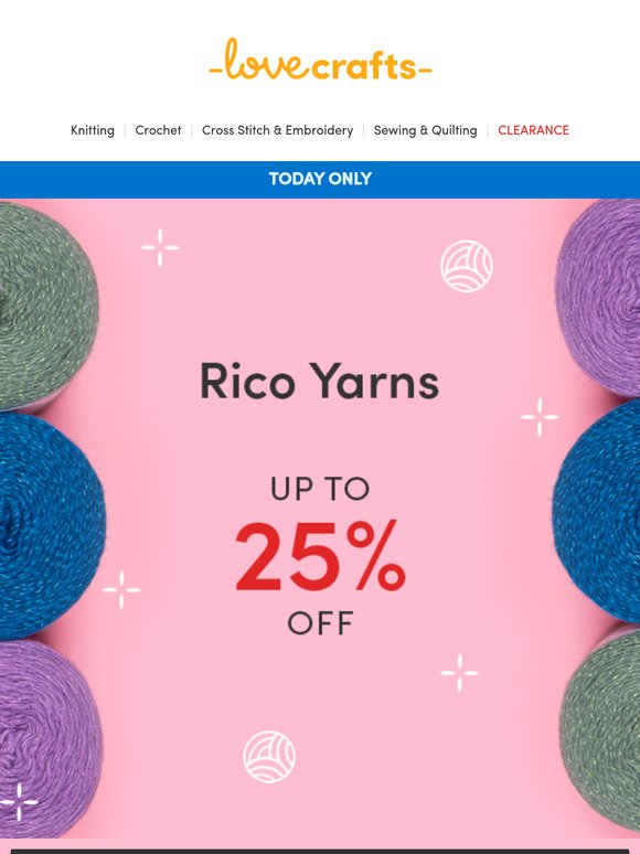 📣 One day only - up to 25% off Rico!