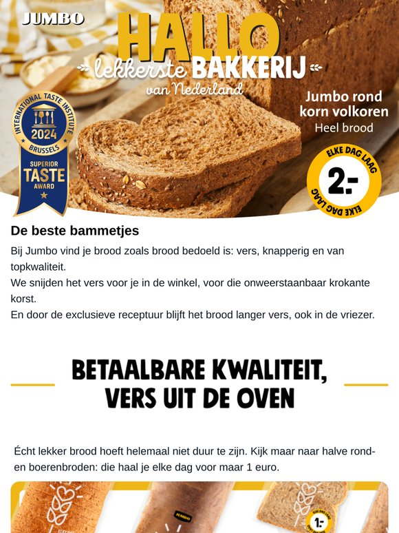 Elke dag vers brood bij Jumbo 🍞 🥐
