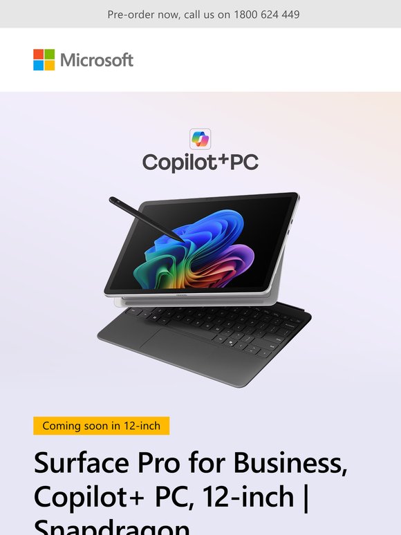 Microsoft Preorder now new Copilot+ PCs from Surface for Business