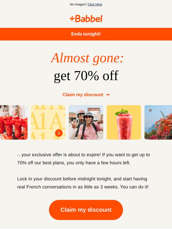 💰 Up to 70% off: last chance to save!