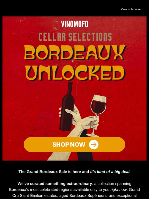 —, The Grand Bordeaux Sale IS ON! 🇫🇷❤️‍🔥
