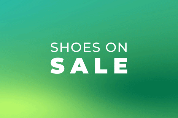 Animated gradient background with SALE