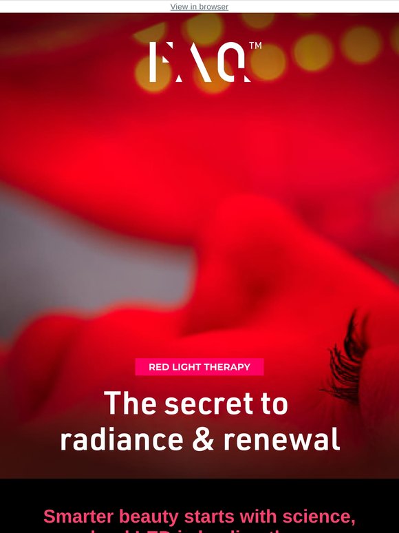 Turn back time with the science of red LED light therapy 🔴