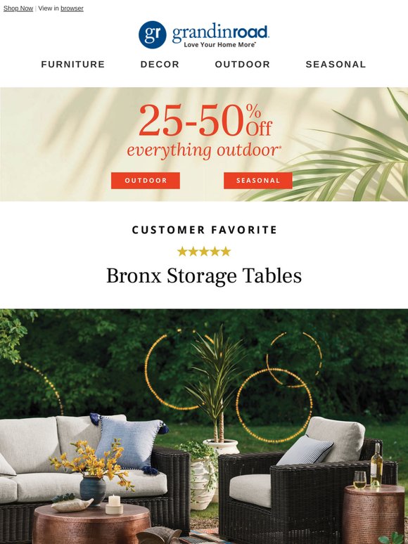 Customer favorite outdoor tables