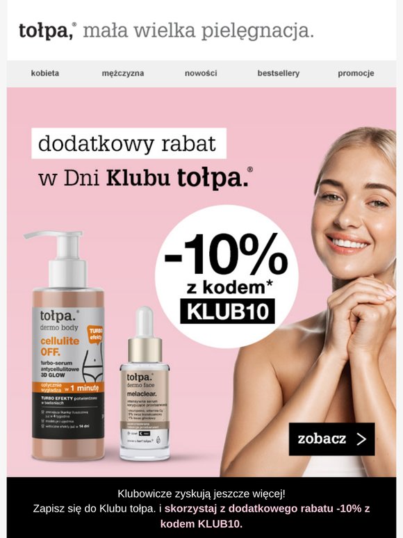 dodatkowe -10% dla Ciebie 💝