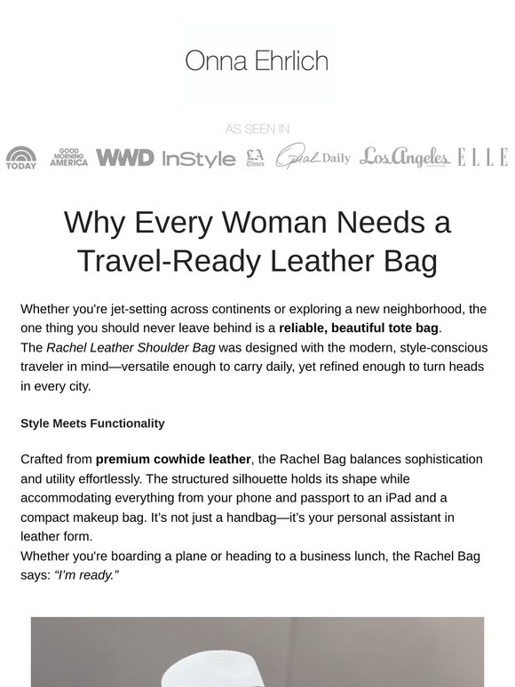 Why Every Woman Needs a Travel-Ready Leather Bag
