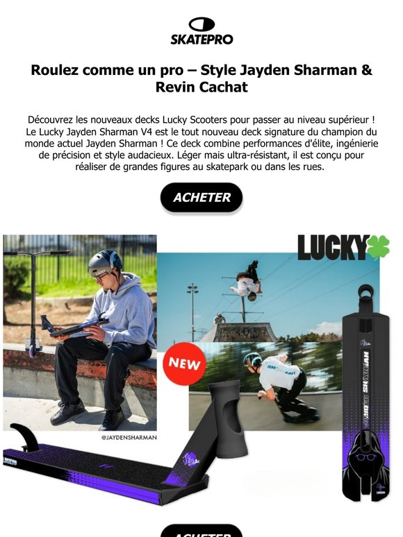 🔥 Nouveaux decks signature Lucky Scooters !