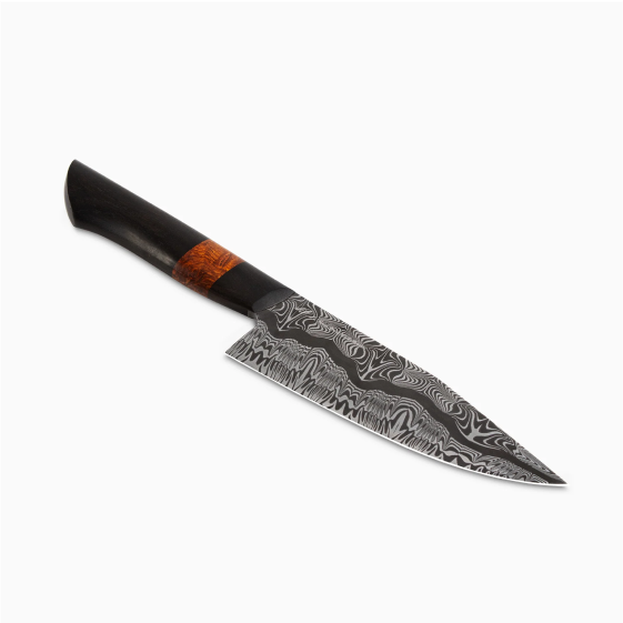 Jack Rellstab Custom 7" Damascus Western Chef #114