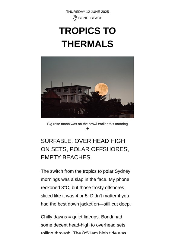 : : Tropics to Thermals