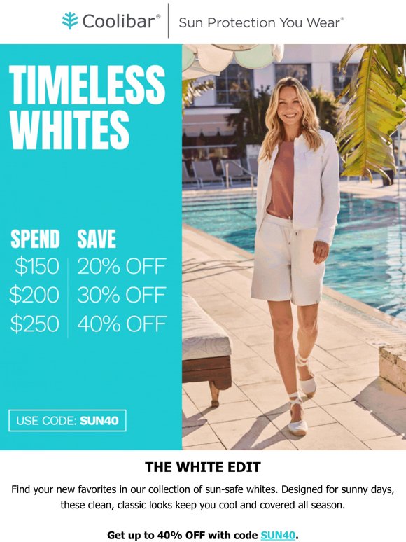 The White Edit 🤍 Up to 40% OFF Today