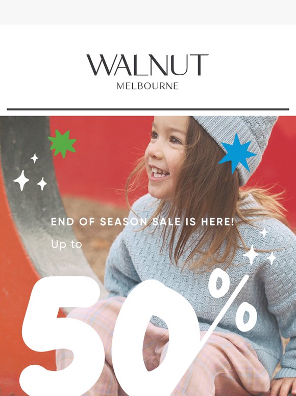 Up to 50% OFF your little ones winter wardrobes...