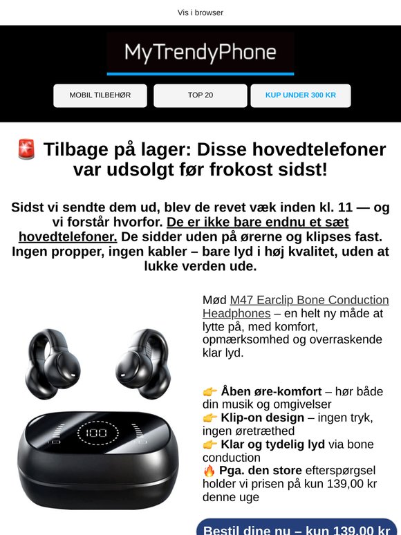 Udsolgt før kl. 11 sidst – skal du nå det denne gang?