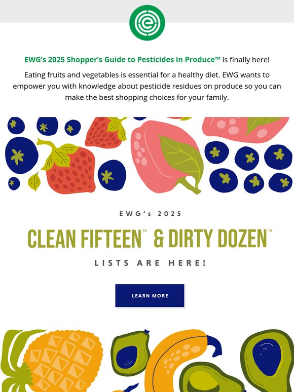 NEW: EWG’s 2025 Clean Fifteen™