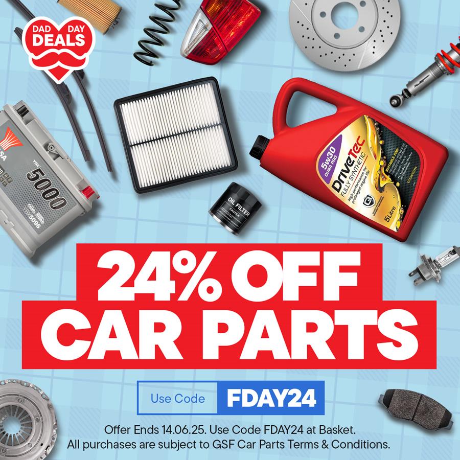 24% Off Car Parts - Use Code FDAY24