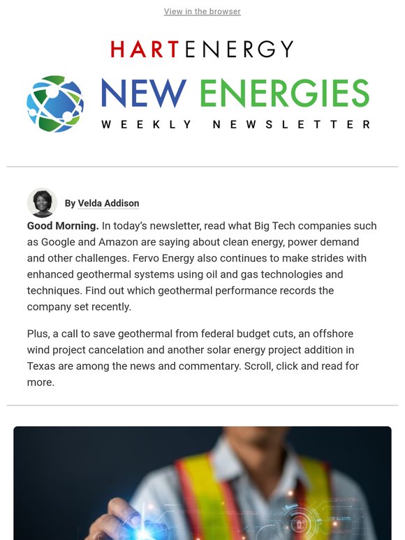 New Energies: Big Tech Talks Clean Energy, Power Demand Challenges; Fervo Sets Geothermal Records