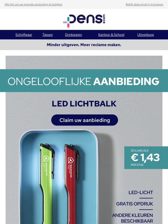 Geloof ons, je wilt deze aanbieding niet mislopen!