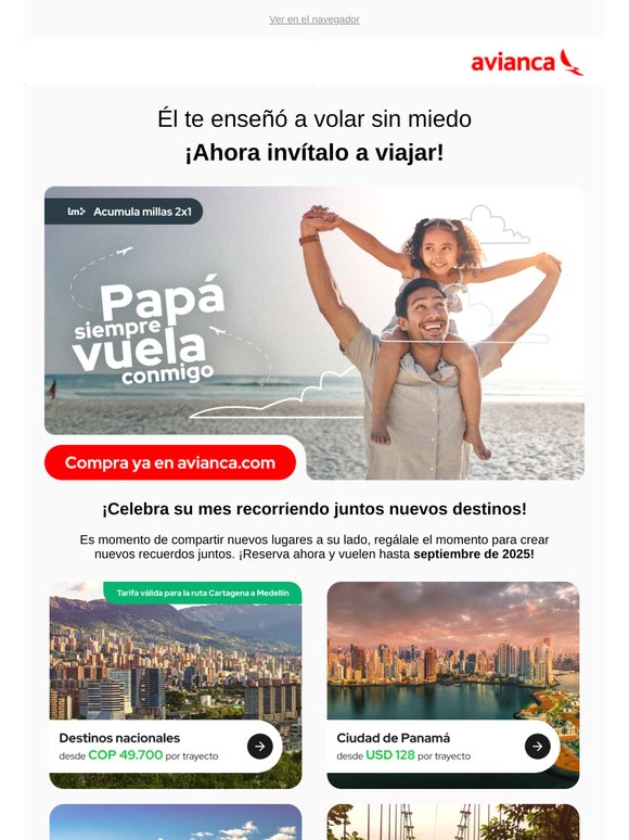 ¿Y si sorprendes a papá con un viaje? 🧳