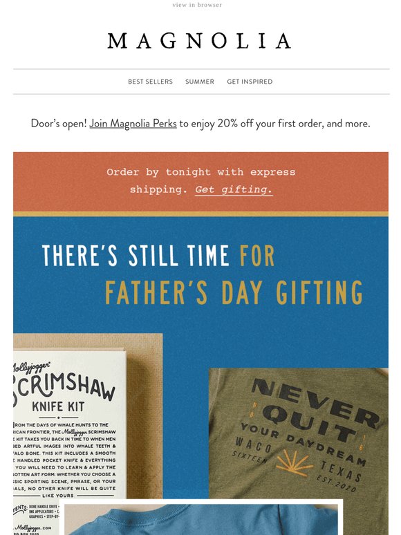 Last call for Father’s Day gifting!