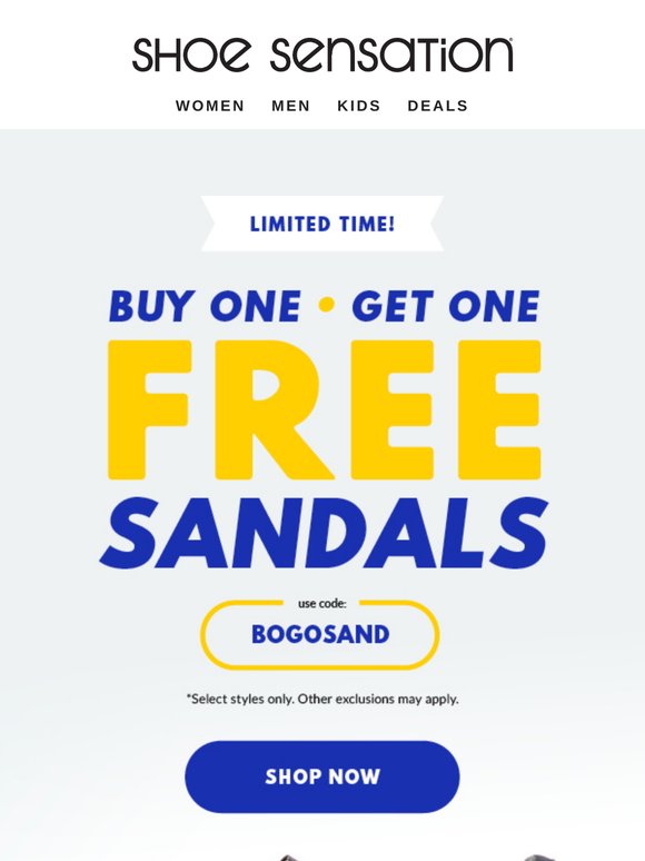 Last Chance for Free Sandals!