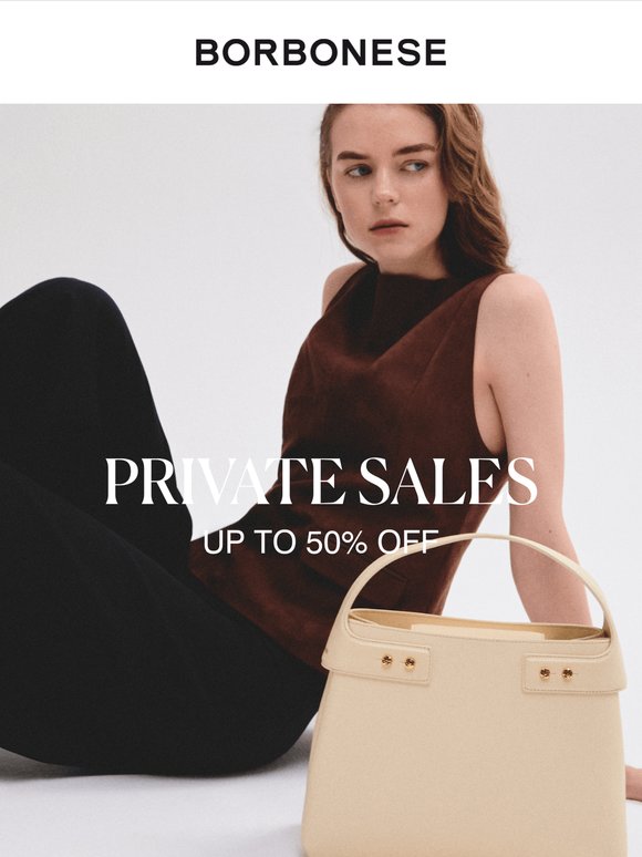 Private Sales: solo per i nostri clienti