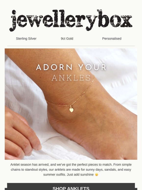 It’s anklet season. You in?