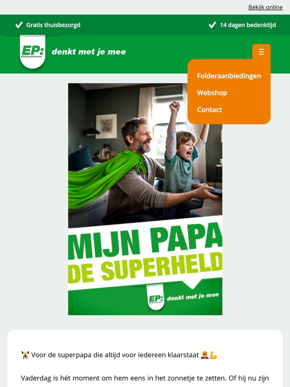 EP: voor de Superpapa die altijd klaarstaat!