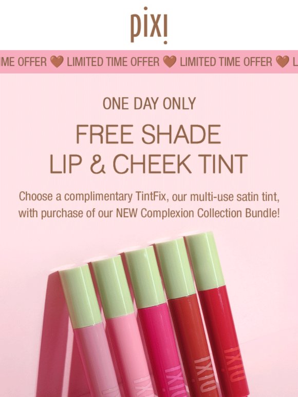 ONE DAY ONLY: Free Lip & Cheek Tint 💋