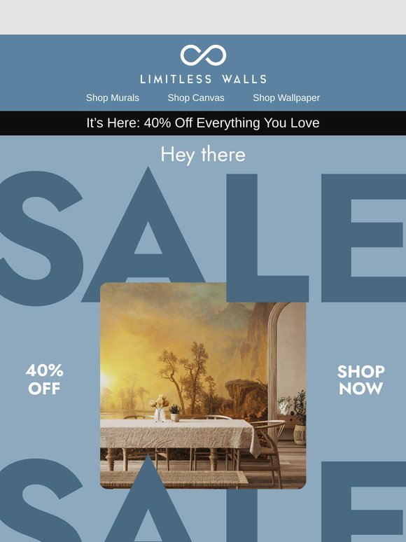 Our Biggest Summer Sale Starts NOW – 40% Off Sitewide 🎉
