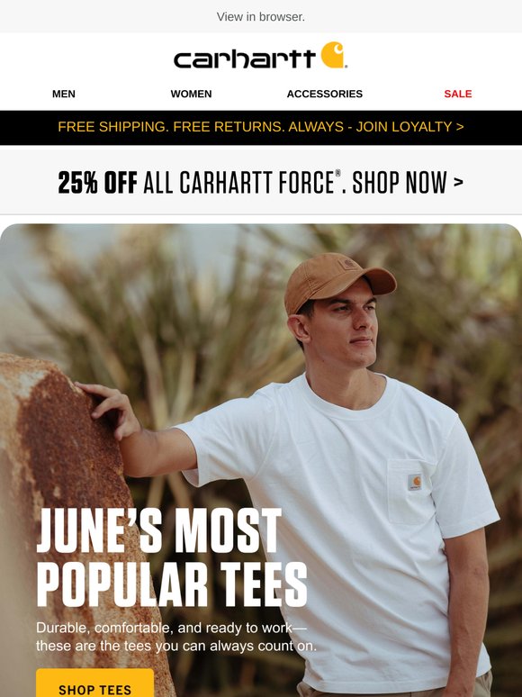 The tees in high demand right now