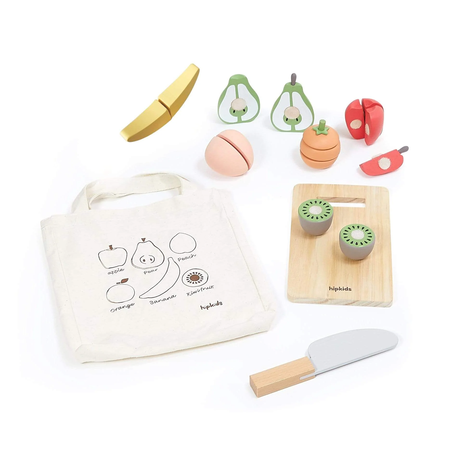 Image of Play Fruit Set w/ Carry Bag